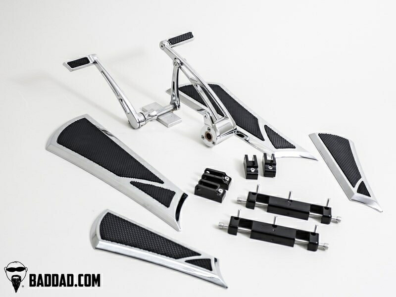 フォワードコントロールキット トゥ・シフター& STREET SERIES フロアボード付:パッセンジャーボード付属/クローム｜アンバーピース