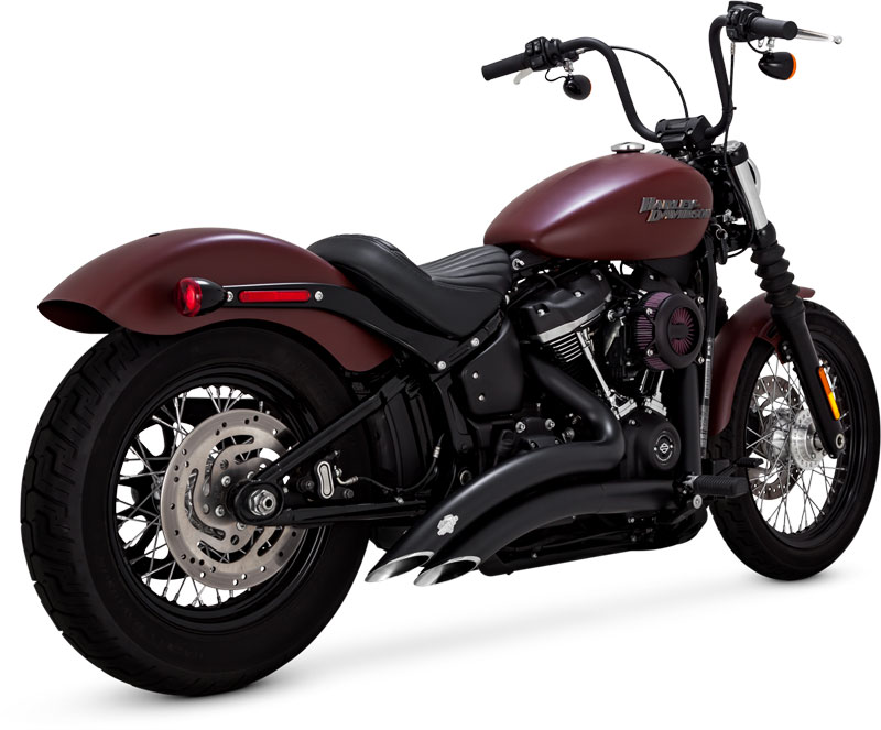 VANCE＆HINES ビッグラディウス ブラック：2018～24年ソフテイル/PCX搭載