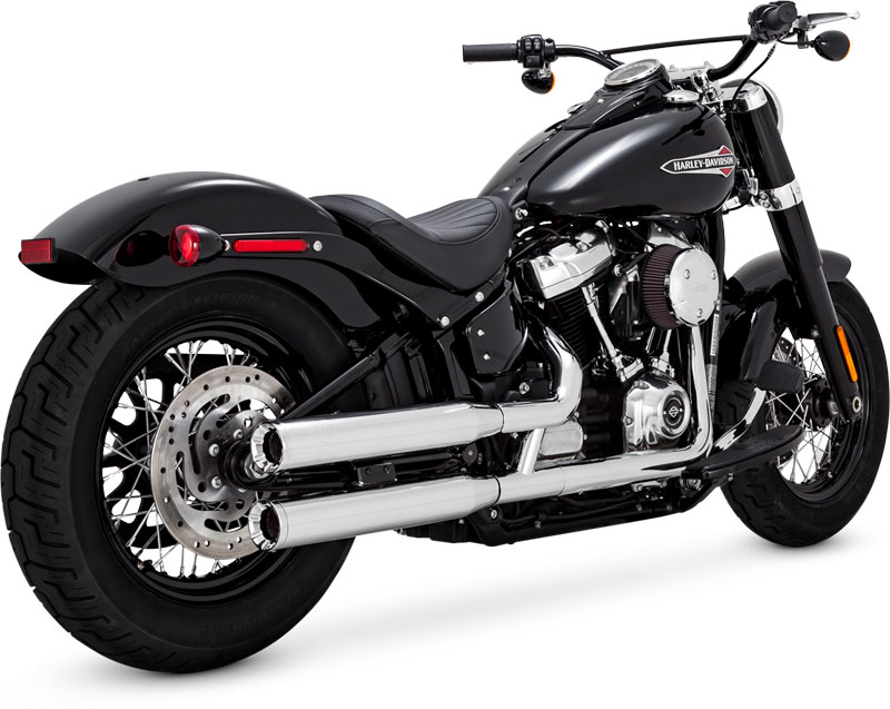 【PCX搭載】VANCE&HINES ELIMINATOR 300 スリップオンマフラー クローム:2018年以降FLFB/S、FLSL、FXBB/S、FXBR/S、FXLR/S/ST、FXST/PCX搭載|アンバーピース