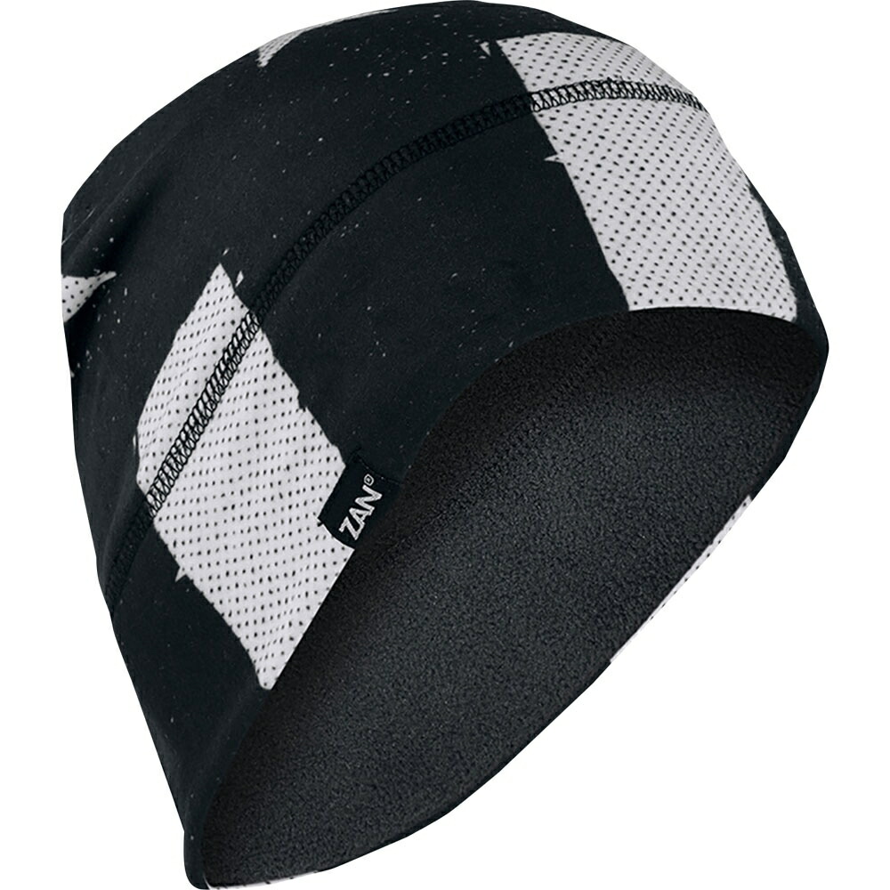 SportFlex Fleece Beanie BLACK AND WHITE FLAGその他