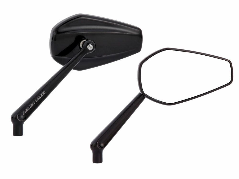 【美品・格安】アレンネス Beveledビベレッドミラー ブラック 左右 美品・格安】アレンネス Beveledビベレッドミラー ブラック 左右