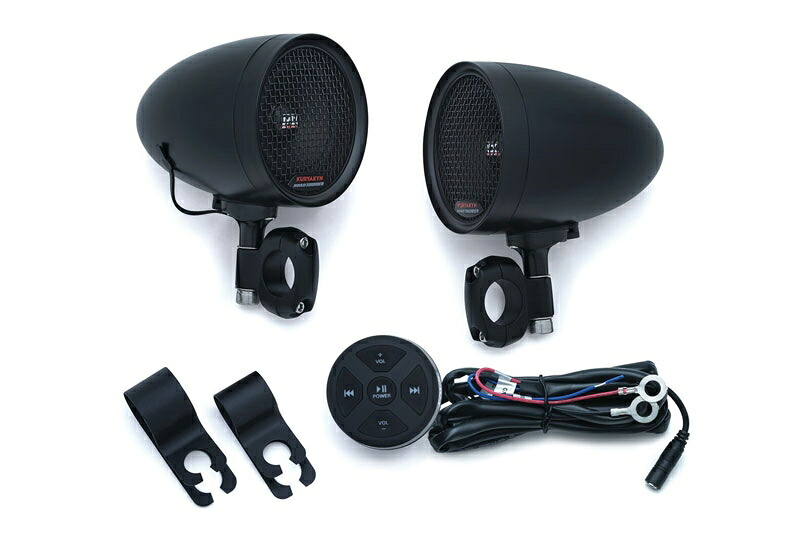 ROAD THUNDER スピーカーポッド＆Bluetooth オーディオコントローラー:ブラック