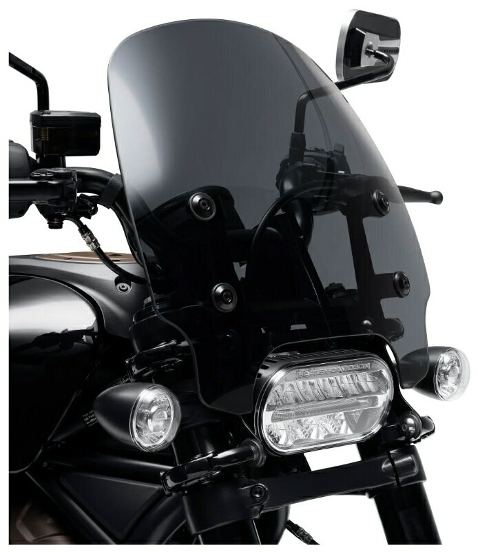 最新 ハーレー純正 クイックリリース コンパクト ウインドシールドQuick-Release Compact Windshield TCソフテイル 