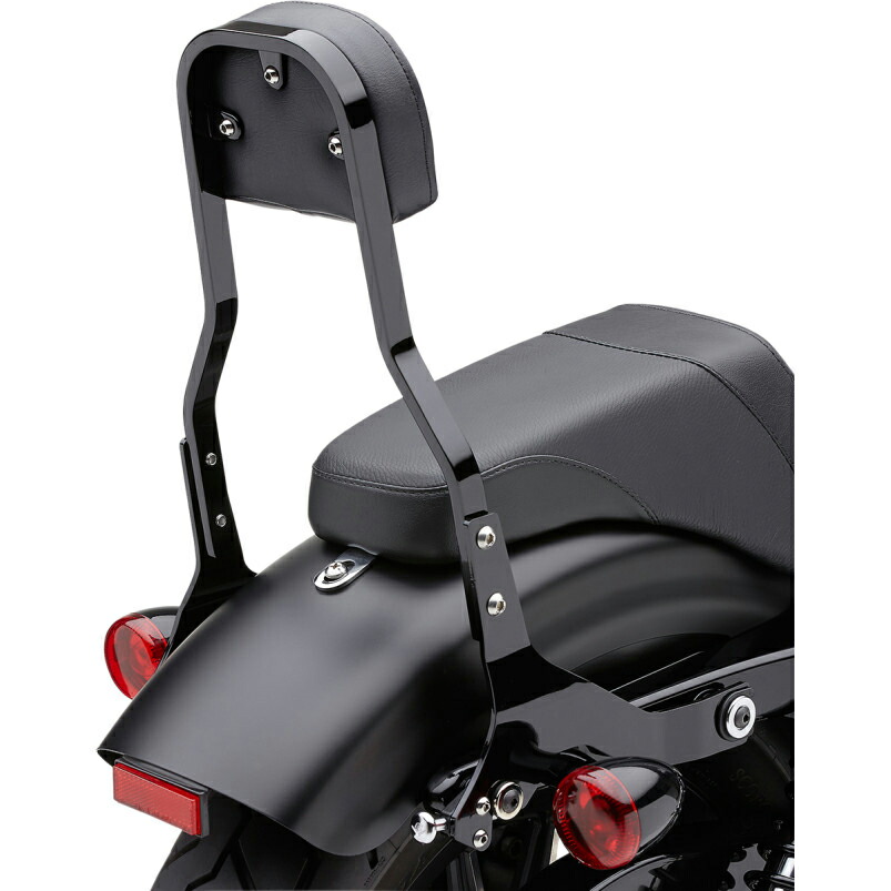 デタッチャブル バックレストキット 14インチ ブラック:2018年以降FLHC/S