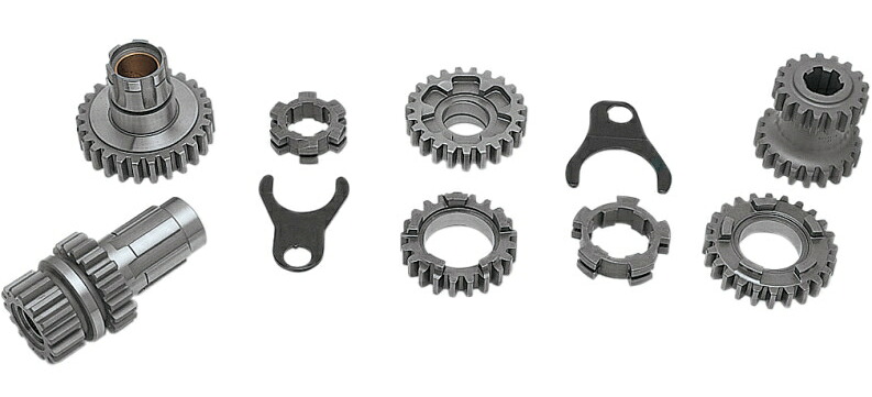 4-SPEED ギアセット:1936～76年ビッグツイン/CLOSE RATIO SET (2.44:1 first gear / 1.35:1 third gear)｜アンバーピース