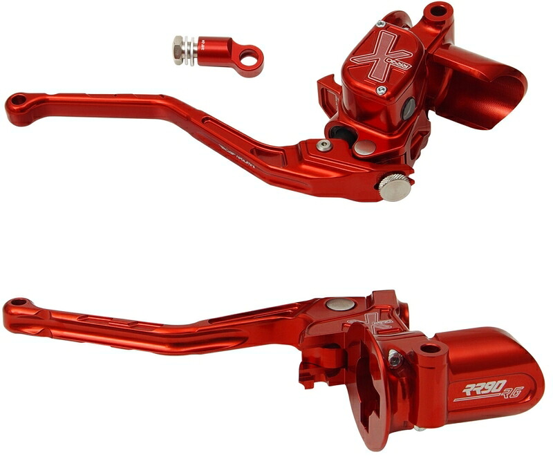 RR90 BOLT-ON RADIAL ハンドコントロールキット：2021～24年ロードグライドモデルでケーブルクラッチ装着車/レッド