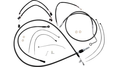ハンドルバーインストレーションキット 2021～24年FLTR ブラックパール:15～17インチエイプ