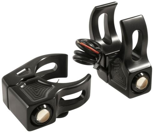 RAT EYE LED フォークマウント マーカーライト:ブラック/49mmフォーク