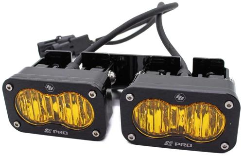 Baja Designs Dual S2 LEDライトキット:【Proタイプ】 【Wide Corneringライト】/レンズ：アンバー