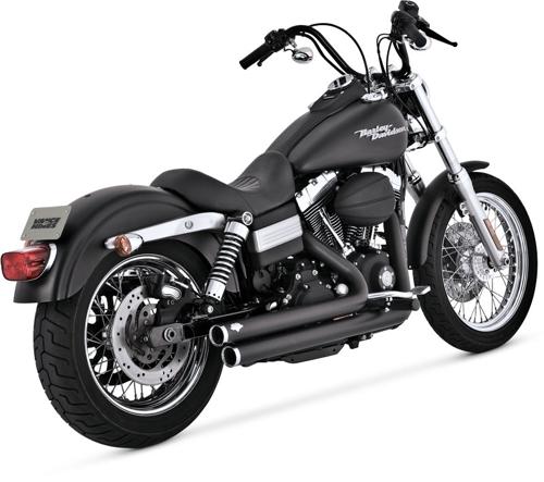 VANCE＆HINES ビッグショット スタッガード ブラック　2006～17年ダイナ