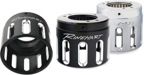 RINEHART MOTOPRO45 4.5インチ スリップオンマフラー Slotエンド ブラック/ブラックエンド 2017年以降ツーリング