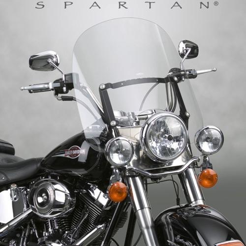 SPARTAN クイックリリース ウインドシールド 18.5インチ　2012～17年FLS/S、1987～17年FLST/C/N/F/FB
