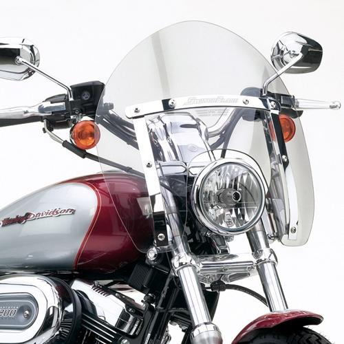 SWITCHBLADE SHORTY ウインドシールド クリア 1988年以降XLモデル、1993～05年FXD/L/X/C/S、1988～94年FXR/S、FXLR 高さ:11.5インチ
