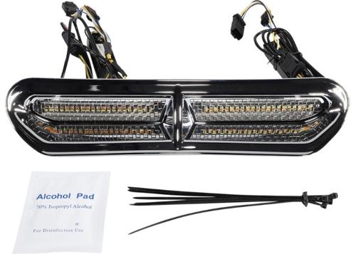 ALL-IN-ONE DYNAMIC LED ベントインサート　クローム/ステンレスメッシュ　2014～25年FLHT、2014～23年FLHX｜アンバーピース