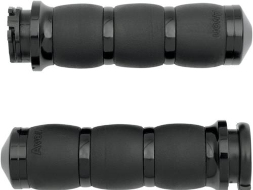 VELVET AIR CUSHION 3-RING グリップ ブラック ワイヤースロットル