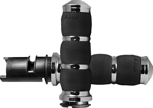 AIR CUSHION 3-RING グリップ クローム 2023年以降FLHXSE、FLTRXSE、2024年以降FLHX、FLTRX、FLTRXSTSE
