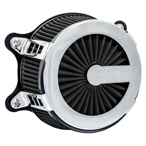 VO2 CAGE FIGHTER エアクリーナー クローム:2025年以降ソフテイル、2026年以降ツーリング、トライク、2023~25年FLHX/U/SE、FLTRX/SE/STSE|アンバーピース