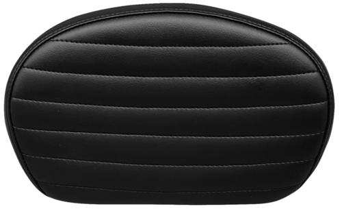 シーシーバーパッド MEDIUM Pleated Dull Black Vinyl 2018年以降ソフテイルモデル、2008年以降ツーリングモデル｜アンバーピース