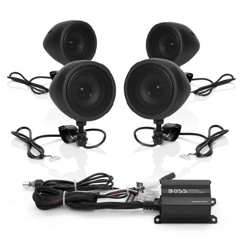 Bluetooth オールテライン 4スピーカー&アンプ システム ブラック|アンバーピース