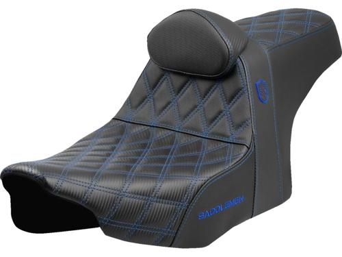 SDC PERFORMANCE GRIPPER バックレスト シート ブルーステッチ 2023年以降FLHXSE、FLTRXSE、2024年以降FLHX/U、FLTRX/STSE