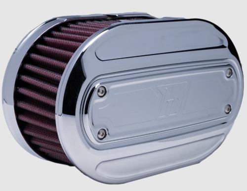 OVAL VVT-style エアクリーナー クローム:2025年以降ソフテイル、2023年以降FLHXSE、FLTRXSE、2024年以降FLHX/U、FLTRX、FLTRXSTSE
