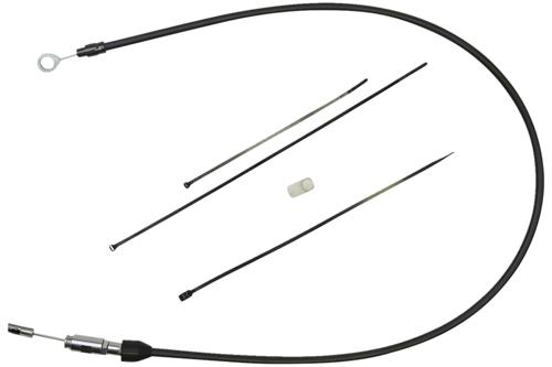 QUICK CONNECT アッパークラッチケーブル 2018~24年ソフテイル、2021~25年FLHR、FLTR ブラック/ブラック/142cm