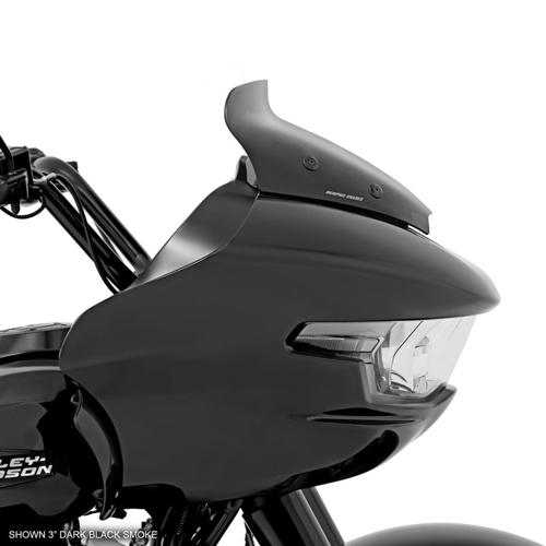 SPOILER ウインドシールド 3インチ ダークブラックスモーク 2023年以降FLTRXSE、2024年以降FLTRX、FLTRXSTSE