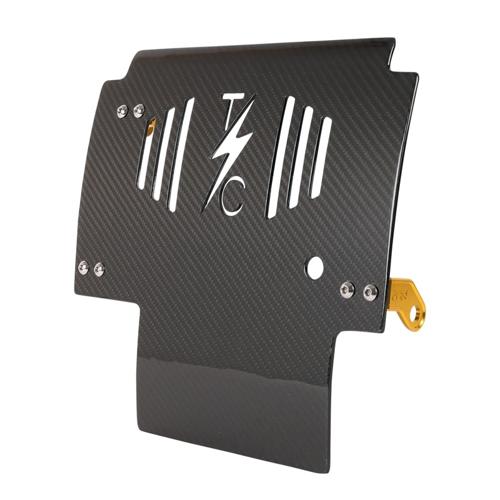 リアルウーブンカーボン SKID プレート ゴールドブラケット 2023年以降FLHXSE、FLTRXSE、2024年以降FLHX/U、FLTRX、FLTRXSTSE