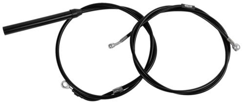 ハンドルバー ケーブル&ブレーキラインキット Upper-Only ブラック 8~10インチエイプハンガー 2021~25年ツーリングモデル (但し一部モデルを除く)|アンバーピース