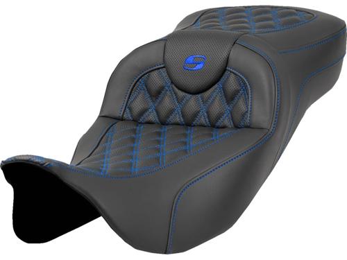 EXTENDED REACH ROADSOFA LS シート ブルーステッチ 2008～25年ツーリングモデル（但し2023年以降FLHXSE、FLTRXSE、2024年以降FLHX/U、FLTRX/STSEは除く）