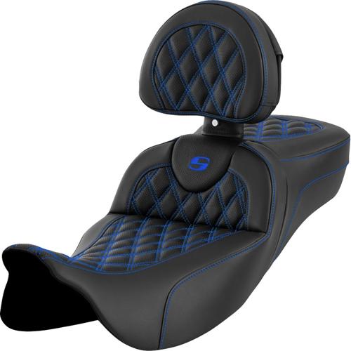 EXTENDED REACH ROADSOFA LS バックレスト シート ブルーステッチ 2008～25年ツーリングモデル（但し2023年以降FLHXSE、FLTRXSE、2024年以降FLHX/U、FLTRX/STSEは除く）