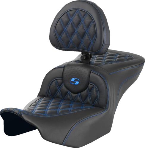ROADSOFA LS バックレスト シート ブルーステッチ 2023年以降FLHXSE、FLTRXSE、2024年以降FLHX/U、FLTRX/STSE