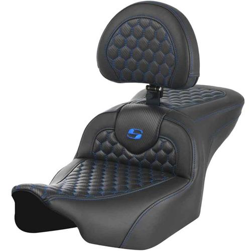 EXTENDED REACH ROAD SOFA HC バックレスト シート ブルーステッチ 2023年以降FLHXSE、FLTRXSE、2024年以降FLHX/U、FLTRX/STSE|アンバーピース