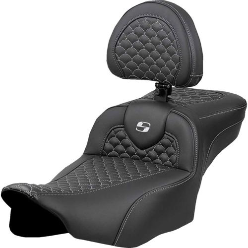 EXTENDED REACH ROADSOFA DS バックレスト シート シルバーステッチ 2023年以降FLHXSE、FLTRXSE、2024年以降FLHX/U、FLTRX/STSE|アンバーピース