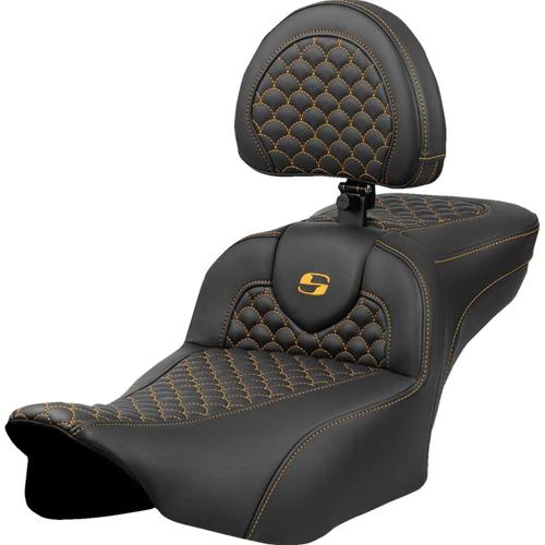 EXTENDED REACH ROADSOFA DS バックレスト シート ゴールドステッチ 2023年以降FLHXSE、FLTRXSE、2024年以降FLHX/U、FLTRX/STSE｜アンバーピース