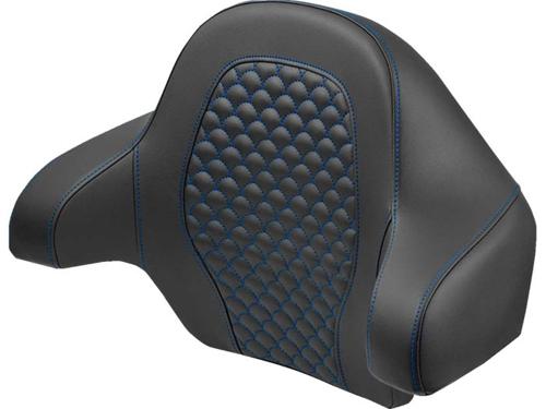 ROADSOFA DS ツアーパックバックレストパッド ブルーステッチ 2014～25年ツーリング、トライクでキングツアーパック装着車