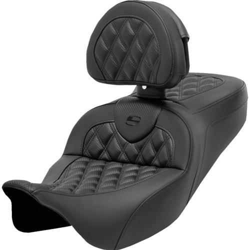 ROADSOFA CF LS バックレスト シート ブラックステッチ 2008～25年ツーリングモデル（但し2023年以降FLHXSE、FLTRXSE、2024年以降FLHX/U、FLTRX/STSEは除く）