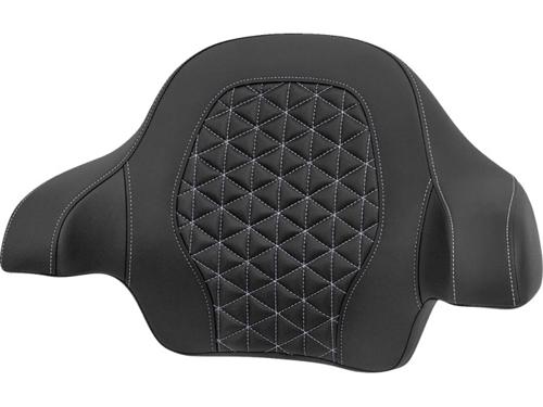 ROADSOFA TRI-GRIPPER ツアーパックバックレストパッド シルバーステッチ 2014～25年ツーリング、トライクでキングツアーパック装着車