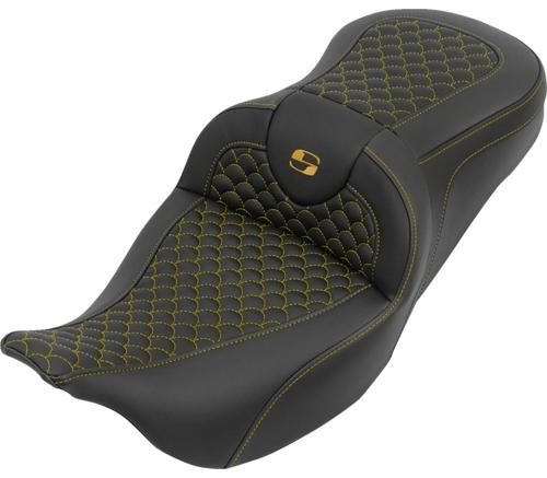 ROADSOFA DS シート ゴールドステッチ 2008～25年ツーリングモデル（但し2023年以降FLHXSE、FLTRXSE、2024年以降FLHX/U、FLTRX/STSEは除く）