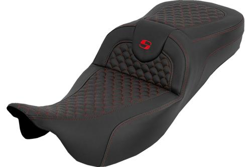 EXTENDED REACH ROADSOFA DS シート レッドステッチ 2008～25年ツーリングモデル（但し2023年以降FLHXSE、FLTRXSE、2024年以降FLHX/U、FLTRX/STSEは除く）