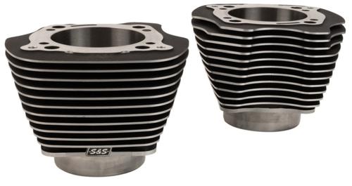 4.320”BORE M-EIGHTシリンダー リンクルブラック ハイライテッドシリンダーフィン 2017年以降M-EIGHT（但しCVO121は除く）