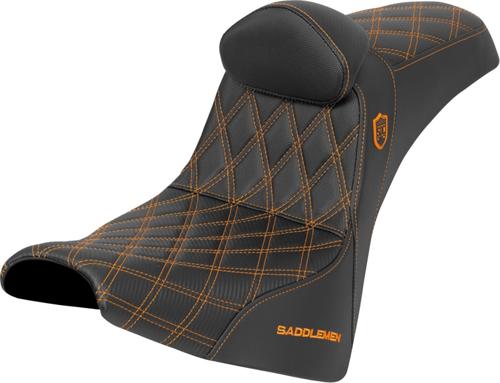SDC PERFORMANCE GRIPPER バックレスト シート オレンジステッチ 2018年以降FXBB/S、2020年以降FXST