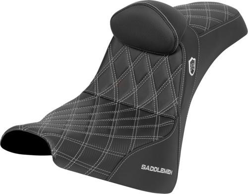 SDC PERFORMANCE GRIPPER バックレスト シート シルバーステッチ 2018年以降FXBB/S、2020年以降FXST