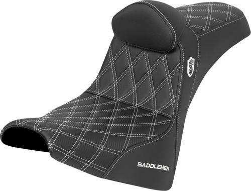 SDC PERFORMANCE GRIPPER バックレスト シート ホワイトステッチ 2018年以降FXBB/S、2020年以降FXST