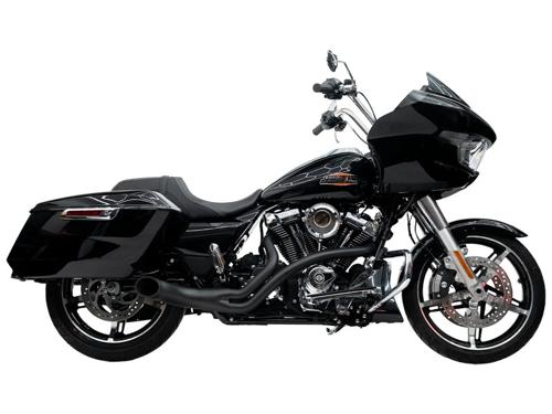 UP YOURS 2in1 エキゾースト システム ツーリングモデル用 ブラック 2017年以降ツーリングモデル