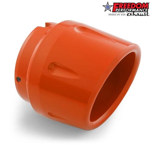 4インチ COMBAT FLUTED エンドキャップ GLOSSY DUTCH ORANGE FREEDOM PERFORMANCE EXHAUST 4インチ スリップオンマフラー用