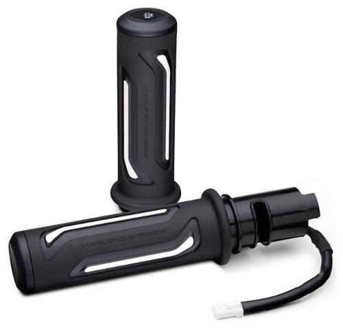 CARBIDE ヒーテッドハンドグリップ：ブラック/2025年以降ソフテイル、2023年以降ツーリング