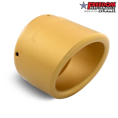 4インチ LIBERTY エンドキャップ SOLID GOLD FREEDOM PERFORMANCE EXHAUST 4インチ スリップオンマフラー用