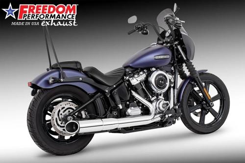 4.5インチ スリップオンマフラー クローム 2025年以降FXBB、FXLRS/T、FLHC ※エンドキャップ別売｜アンバーピース