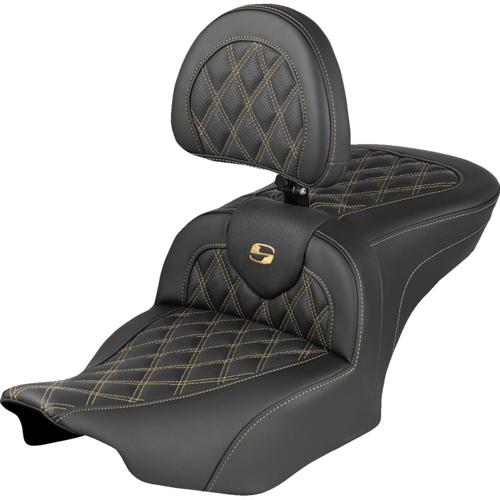 EXTENDED REACH ROADSOFA LS バックレスト シート ゴールドステッチ 2023年以降FLHXSE、FLTRXSE、2024年以降FLHX/U、FLTRX/STSE｜アンバーピース